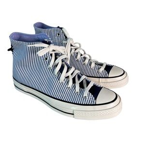 Converse Men’s Chuck Taylor 70 High Top‎ Hickory Stripes Blue Sneakers 10 New